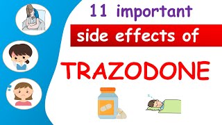 11 important side effects of Trazodone [upl. by Llerral]