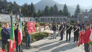 Corteo al Cimitero per onoranze ai caduti e deposizione corona dalloro [upl. by Joye]