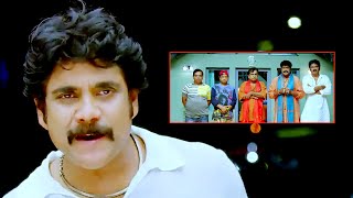 Nagarjuna Telling His Story To Brahmanandam And Others  Damarukam Movie Scenes  Maa Show [upl. by Eednus]