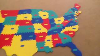 Giant Foam Puzzle Map Flaghouse [upl. by Yam]