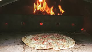 Cooking Flammkuchen in a woodfired Pizza Oven [upl. by Atirma]