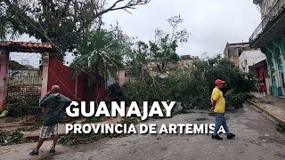 Devastado Así quedó Guanajay tras el paso del huracán Rafael [upl. by Ennairb395]