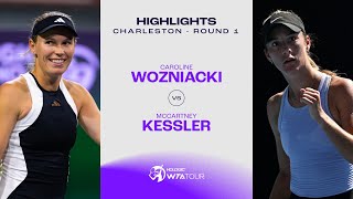 Caroline Wozniacki vs McCartney Kessler  2024 Charleston Round 1  WTA Match Highlights [upl. by Edgell]