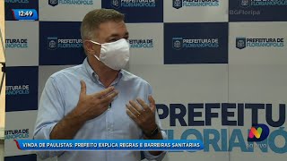 Entrevista Gean Loureiro fala sobre fiscalização de turistas vindo de São Paulo [upl. by Auberta]