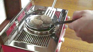 Electric stove cooking 電気コンロで調理 3  Hanbāgu ハンバーグ [upl. by Artenal]