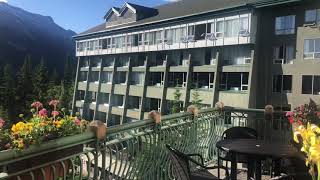 Banff Rimrock hotel stunning morning mountain view Rocky Mountains are very impressive [upl. by Netsirc]