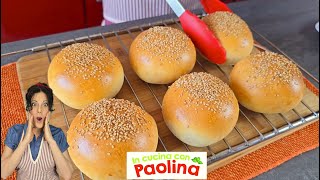 vuoi HAMBURGER perfetti🍔 i panini morbidi sono il segreto la migliore ricetta dei Burger buns [upl. by Renault368]