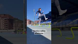 Técnica vallas atletismo atletismo athletics trackandfield entrenamiento athlete deporte [upl. by Dulcea]