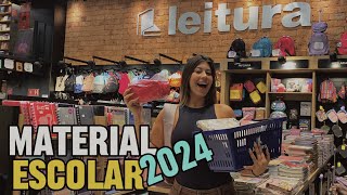 COMPRANDO MEU MATERIAL ESCOLAR 2024  PARTE 1 [upl. by Neemsaj]