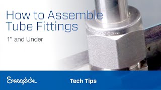 How to Assemble Tube Fittings 1″ and Under  Tech Tips  Swagelok 2020 [upl. by Teews998]