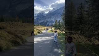 Oeschinensee Switzerland Mountains Nature Snow [upl. by Letnuhs]