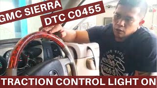 Traction Control Light Stays On  How to Fix Traction Control Problem  GMC Sierra DTC C0455 [upl. by Afrikah]