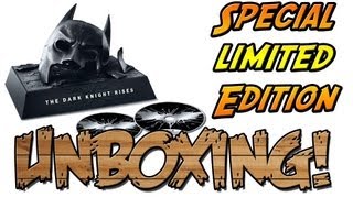 LIMITED COWL EDITION UNBOXING The Dark Knight Rises Blu Ray [upl. by Birk521]