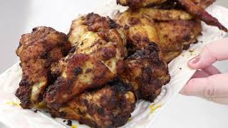 BLACKENED CHICKEN WINGS RIEGA BOWL SEASONING AIR FRYER [upl. by Ainar]