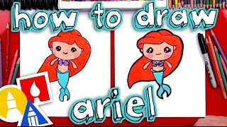 How To Draw Ariel The Little Mermaid [upl. by Acalia267]