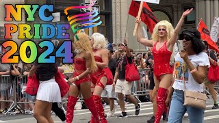 🏳️‍🌈2024 NEW YORK CITY’S PRIDE PARADE [upl. by Idnyl960]