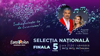 Finala Eurovision România 2022 – prima parte  LIVE TVR1 [upl. by Endaira371]