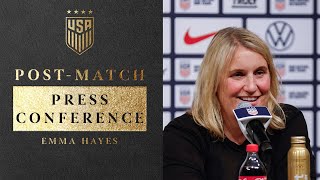 POSTMATCH PRESS CONFERENCE Emma Hayes  USWNT vs Iceland  October 24 2024 [upl. by Brunk]