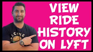 How to View Ride History on the Lyft App Tutorial [upl. by Sausa789]