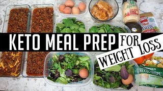 KETO MEAL PREP FOR WEIGHT LOSS KETO CHILI amp COBB SALAD [upl. by Nevsa772]