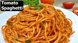 Spaghetti in Tomato Sauce  Basic Tomato Spaghetti Recipe [upl. by Flo837]