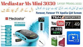 Mediastar Ms Mini 3030 New Model 2022 Dolby Digitall Forever GM Screen Complete Details [upl. by Ahsieni614]