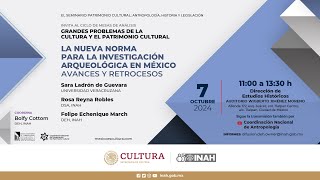 7 de octubre de 2024 Seminario Patrimonio Cultural Antropología historia y legislación [upl. by Frayne]