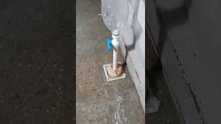 Compressed air pump to open the blocked sewer line [upl. by Arreis]