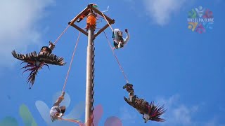 Danza Ritual de los Voladores de Cuetzalan del Progreso en el Atlixcayotontli 2024 [upl. by Anawk463]