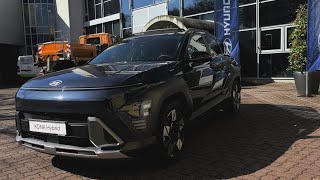 2024 All New KONA Hybrid Denim Blue Black Roof HDR10 1080p S23 Ultra 360° Walkaround [upl. by Akienom]