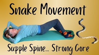 Snake Movement  Supple and Strong Spine Feldenkrais Lesson [upl. by Akinas]