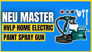 NEU MASTER 600 Watt High Power HVLP Home Electric Paint Spray Gun [upl. by Llegna496]