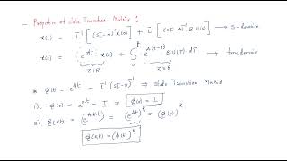 State Transition matrix  Properties  Control Systems  Lec121 [upl. by Notwen]