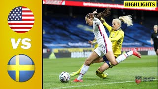 USA vs Sweden  All Goals amp Extended Highlights  April 10 2021 [upl. by Giffard]