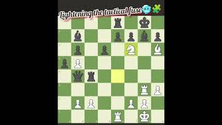 Brilliant tactical fuse 🥶🧩🤯🥶chess respect edit sports magnuscarlsen brilliantmove mystery [upl. by Ahsienaj331]