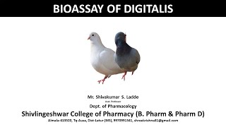 09Bioassay of Digitalis [upl. by Ellerrehs572]