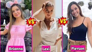 Lexi Rivera vs Pierson vs Brianna Mizura Lifestyle Comparison 2024 [upl. by Dlaner]