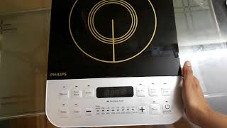 Philips HD  492801 Induction Cooktop Unboxing Review amp Demo in Hindi [upl. by Ybbil]