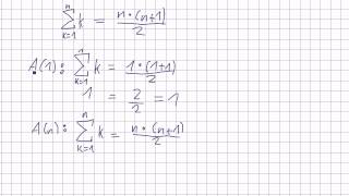 Mathematik für Informatik Studenten 37  Beweisführung  Vollständige Induktion [upl. by Alihs]