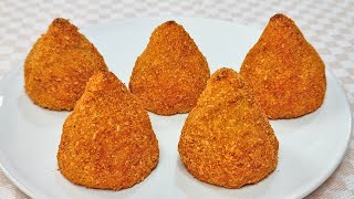 Coxinha SEM FRITURA SEM FARINHA FÁCIL e SAUDÁVEL É Rápida e Deliciosa Fica Incrível [upl. by Ahsar]