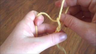 Finger Knitting for Beginners Lesson on Basics [upl. by Ahsait]