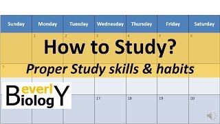 How to Study Study skills amp habits [upl. by Htebyram866]