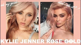 OMG Did I DYE my hair ROSE GOLD PINK like Kylie Jenner [upl. by Marissa294]