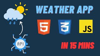 Weather App using HTML CSS JS  Weather App using API [upl. by Radferd]