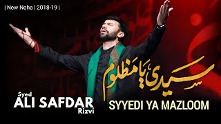 Ali Safdar  Syyedi Ya Mazloom Ya AbaAbdillah  Noha 201819 HD [upl. by Aspasia549]