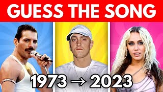 Guess the Song 🎤🎶  One Song per Year 19732023  Music Quiz [upl. by Wester]