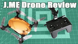 JME Drone Review A Selfie Drone with a Gimbal Drone Flight Friday [upl. by Anaerol]