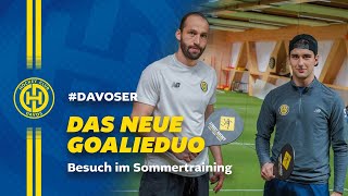 Das neue Goalieduo  Besuch im Sommertraining [upl. by Anyehs]