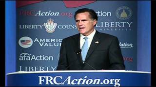 Mitt Romney at Values Voter Summit Obama is a Great quotCommunity Organizerquot  for Conservatives [upl. by Ayam]