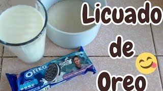 LICUADO CON GALLETAS OREO  POCOS INGREDIENTES fácil [upl. by Zaraf]